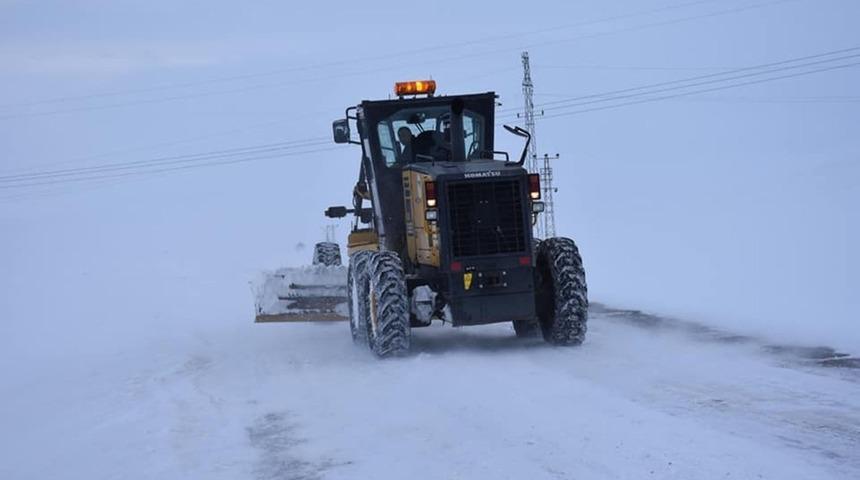 Kars&rsquo;ta 14 k&ouml;y yolu ulaşıma kapalı