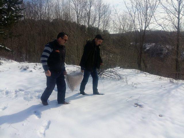 Ulaşımın güçlükle sağlandığı alanlarda yemleme çalışmaları