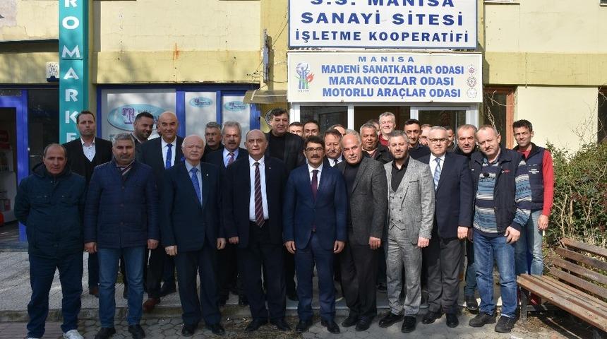 Başkan &Ccedil;elik&rsquo;ten oda başkanlarına ziyaret