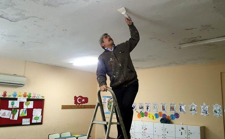 'Devlete fazla yük olmasın' diye okulu kendileri onardılar  G5