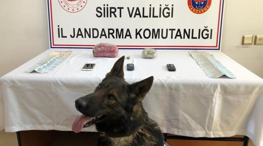 Siirt’te 1 kilo 100 gram esrar ele geçirildi