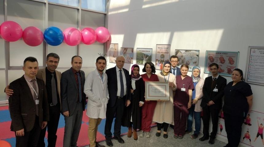 Osmancık Devlet Hastanesi “Çocuk Dostu” unvanı aldı