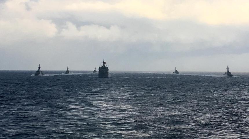 Cumhuriyet tarihinin en b&uuml;y&uuml;k deniz tatbikatı başladı (4)