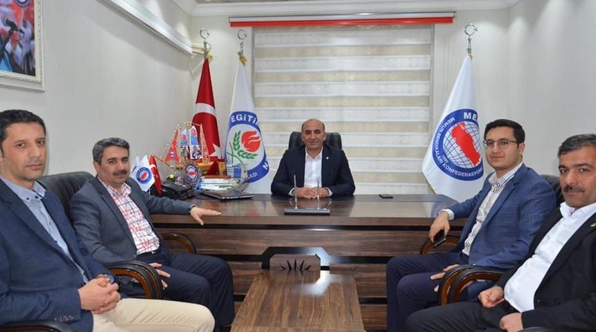 Başkan Alkayış eğitim bir-sen &uuml;yeleri ile bir araya geldi