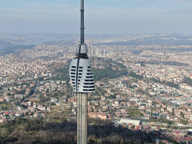 Çamlıca televizyon kulesinde yeni 5 kat yolda