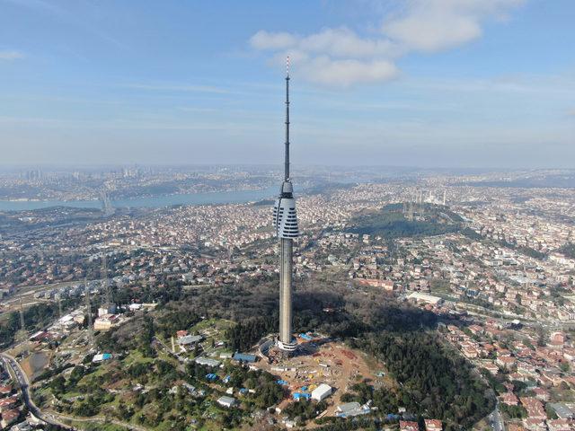 Çamlıca televizyon kulesinde yeni 5 kat yolda