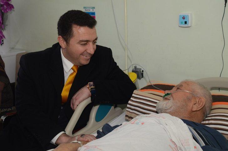 Başkan Bakıcıdan hastalara moral ziyareti G2