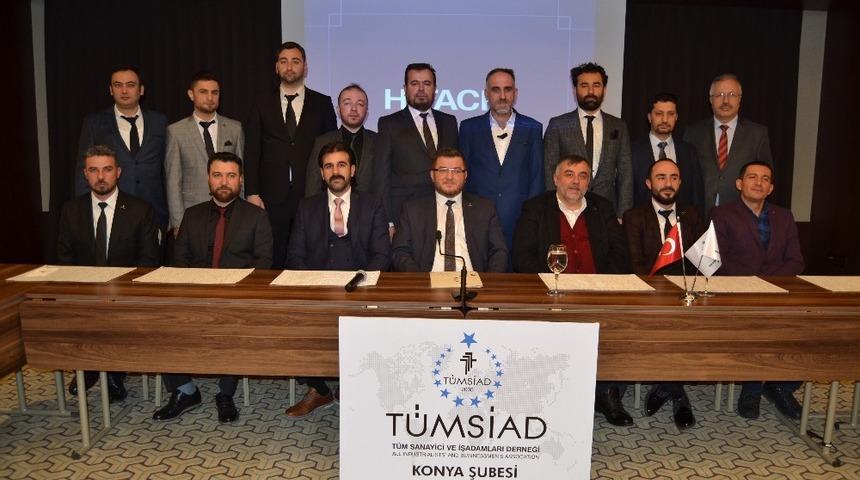 TÜMSİAD Konya Şubesinde yeni yönetim göreve başladı
