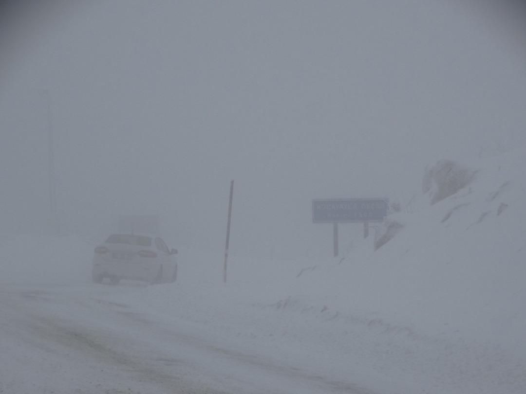 Domani&ccedil;&rsquo;te kar yağışı, sis ve buzlanma