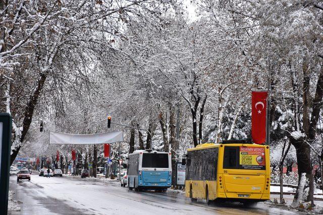 Malatya beyaza büründü, kartpostallık görüntüler oluştu