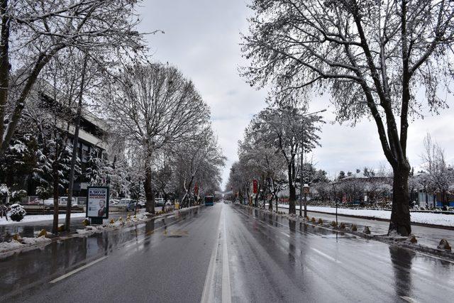 Malatya beyaza büründü, kartpostallık görüntüler oluştu