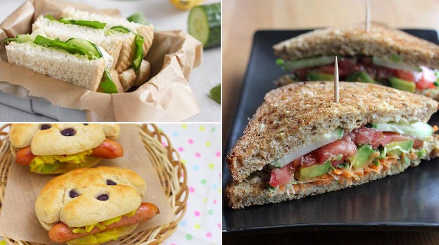 İki dilim ekmek arasına sıkışmış 8 enfes atıştırmalık