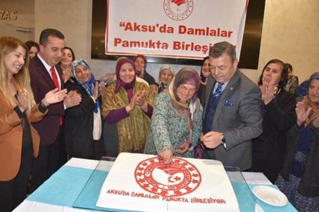 ‘Aksu’da Damlalar Pamukta Birleşiyor’ projesinin açışlı yapıldı