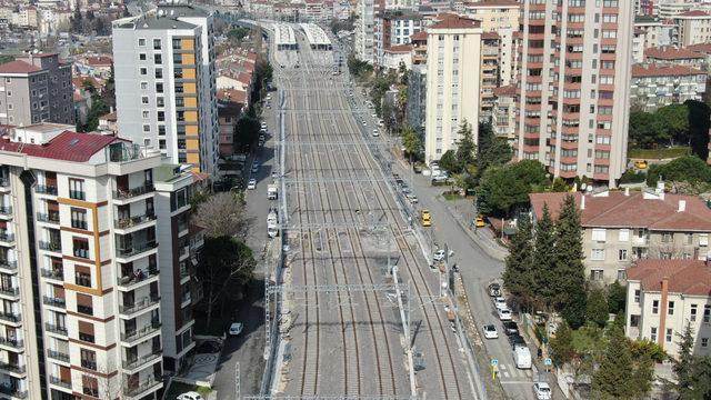 10 gün sonra açılacak... Gebze-Halkalı Marmaray hattındaki son durum havadan görüntülendi