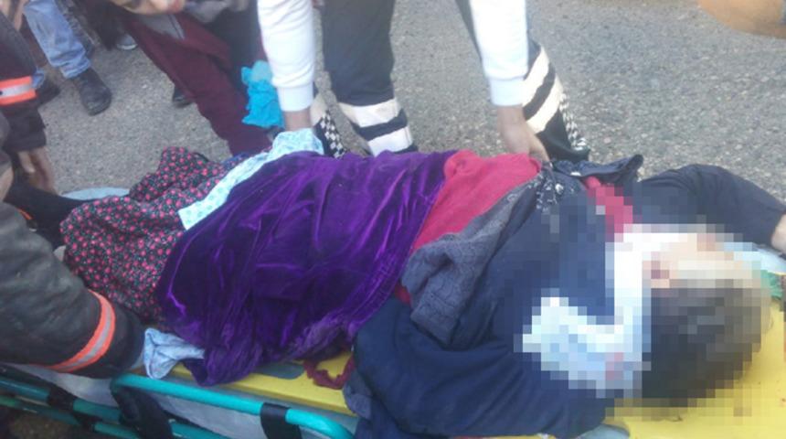 Yaşlı kadın feci şekilde can verdi