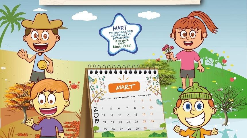 Minikler i&ccedil;in &ldquo;D&ouml;rt Mevsim Takvimi Yapımı At&ouml;lyesi&rdquo;