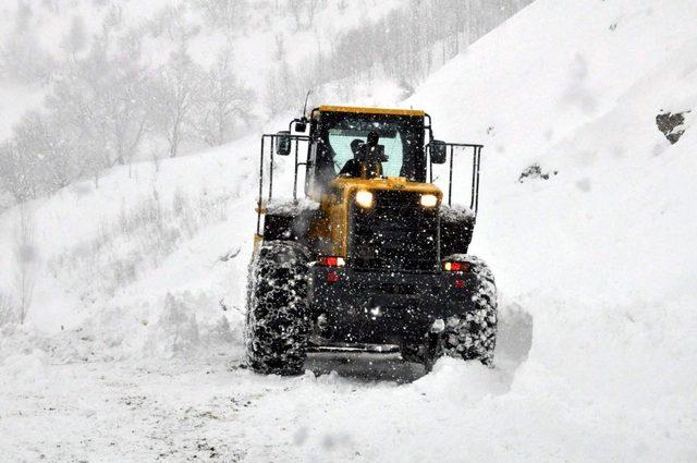 Siirt’te kar yağışı nedeniyle 29 köye ulaşım sağlanamıyor