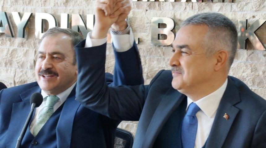 Veysel Eroğlu, Aydın Büyükşehir adayı Savaş’a destek verdi