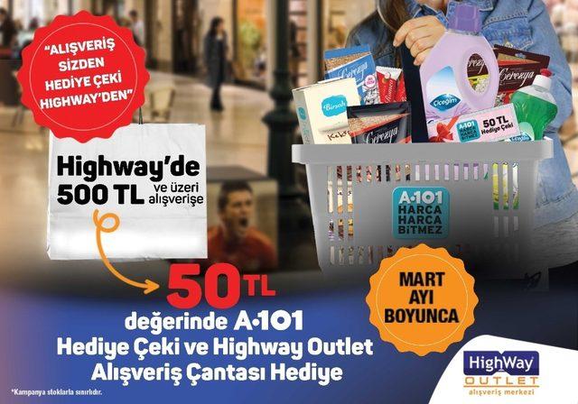 Highway Outlet alışverişi fırsata çeviriyor