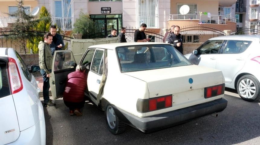 &Ccedil;alıntı sanılan otomobil hurda &ccedil;ıktı