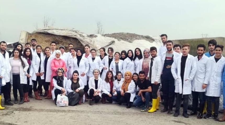 GA&Uuml;N Veteriner b&ouml;l&uuml;m&uuml; &ouml;ğrencileri sahaya indi