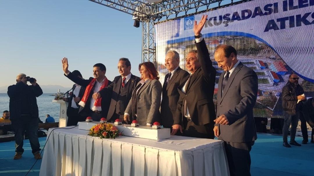 Kuşadası arıtma tesisi t&ouml;renle hizmete a&ccedil;ıldı