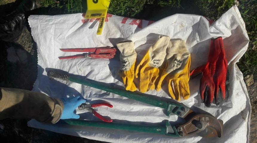 Adıyaman’da kablo hırsızları yakalandı