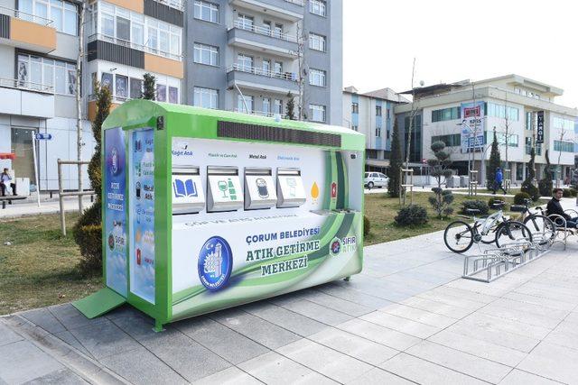 Çorum’a iki adet mobil atık merkezi