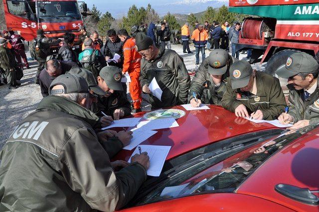 Ormancılar yangın sezonu hazırlıklarını gözden geçirdi