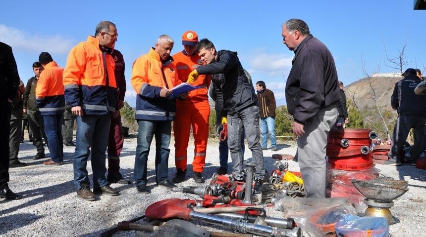 Ormancılar yangın sezonu hazırlıklarını g&ouml;zden ge&ccedil;irdi