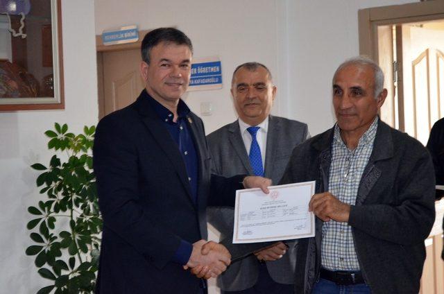 Didim&rsquo;de budama kursuna katılanlar belgelerine kavuştu 2