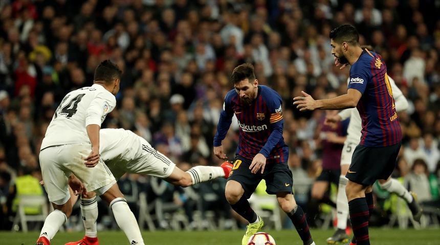 Real Madrid - Barcelona karşılaşmasında Messi ve Sergio Ramos gerginliği!