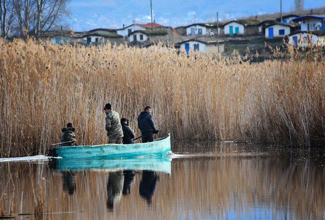 Kirlenen Eber Gölü'nde balık yerine kamıştan ekmeklerini kazanıyorlar