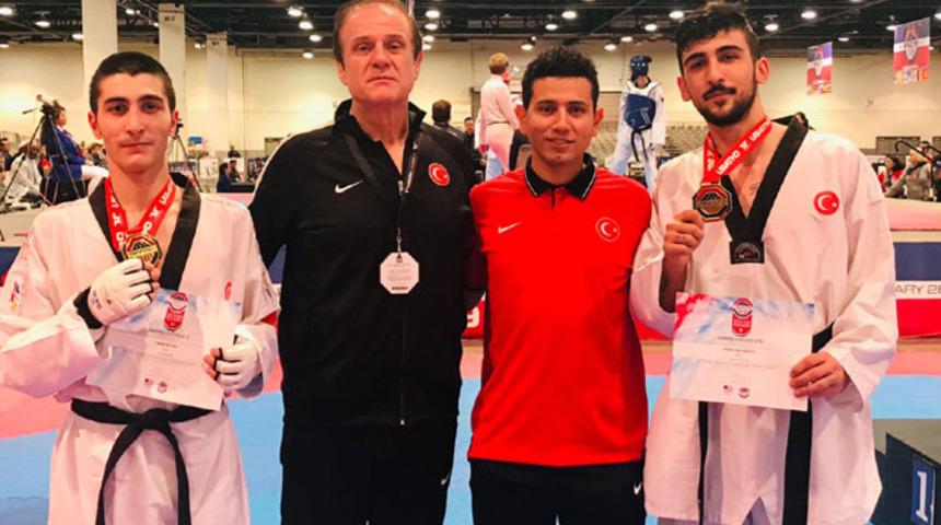 Milli tekvandolculardan ABD'de 4 altın madalya