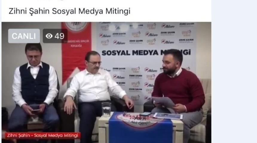 Başkan Zihni Şahin&rsquo;den &rsquo;Sosyal Medya Mitingi&rsquo;