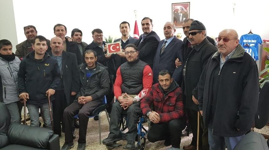 Engelliler Meclisinden Erzurumspor&rsquo;a maddi destek