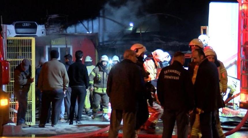 Kartal’da yedek parça deposunda patlama