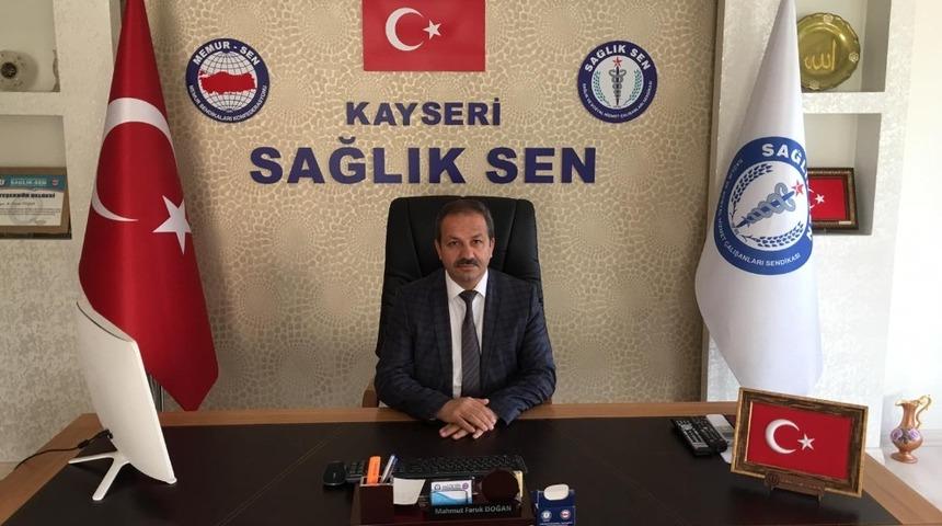 Sağlık Sen Kayseri Şube Başkanı Mahmut Faruk Doğan Ankara Yolcusu
