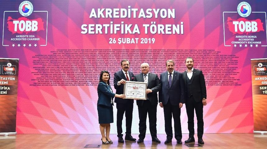 ATSO’ ya ’A Seviye Oda’ belgesi