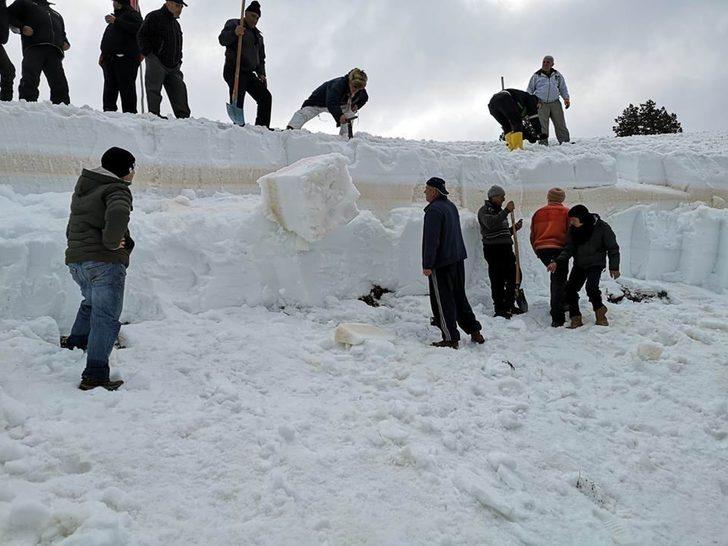 Yaz için tonlarca kar depoladılar! G2