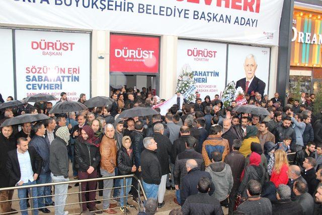 Şanlıurfa’da Cevheri seçim bürosunu açtı