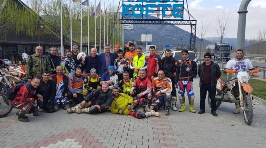 Vezirhan motorcuları ağırladı