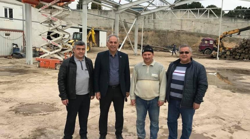 Başkan Yaman, inşaat &ccedil;alışmalarını yerinde inceledi