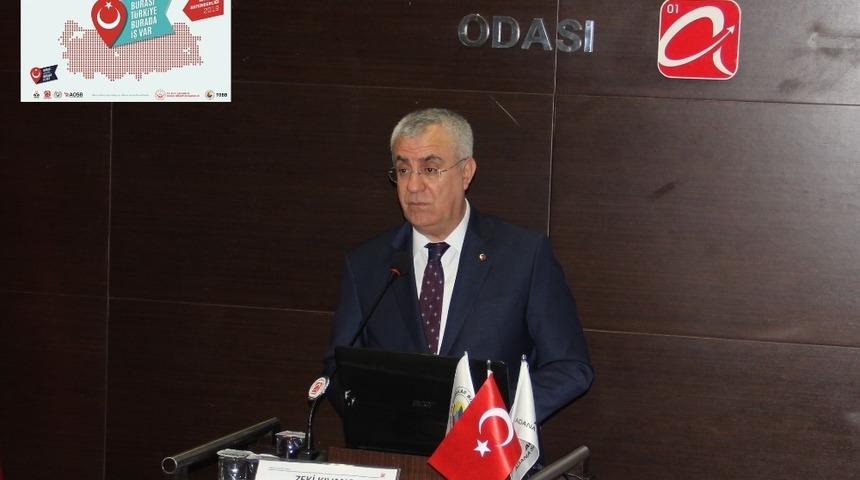 Adana&rsquo;nın istihdam hedefi: 50 bin