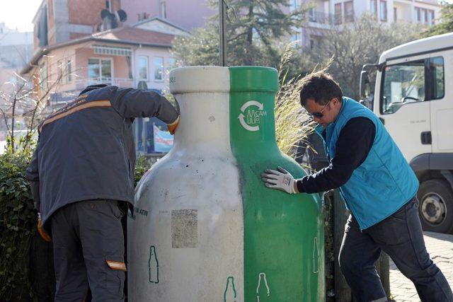 Menteşe’de 3,5 ton cam atık toplandı