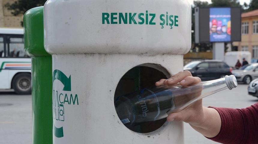 Menteşe&rsquo;de 3,5 ton cam atık toplandı
