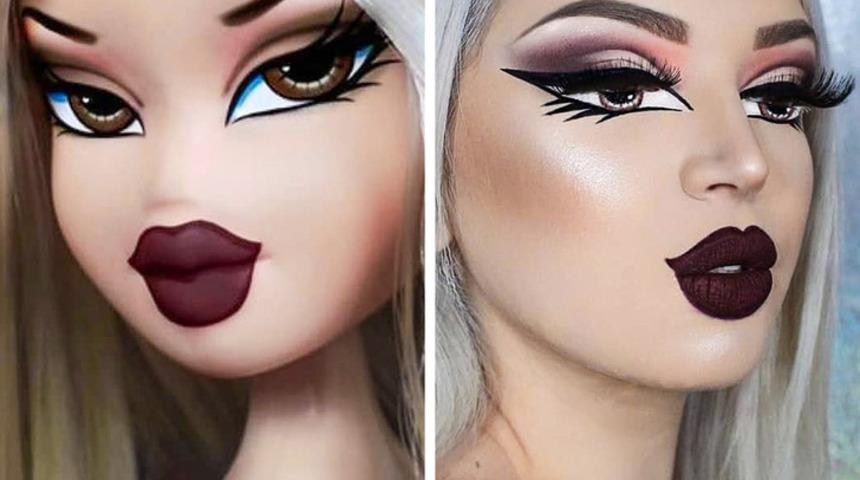 Oyuncak bebek makyajı viral oldu!