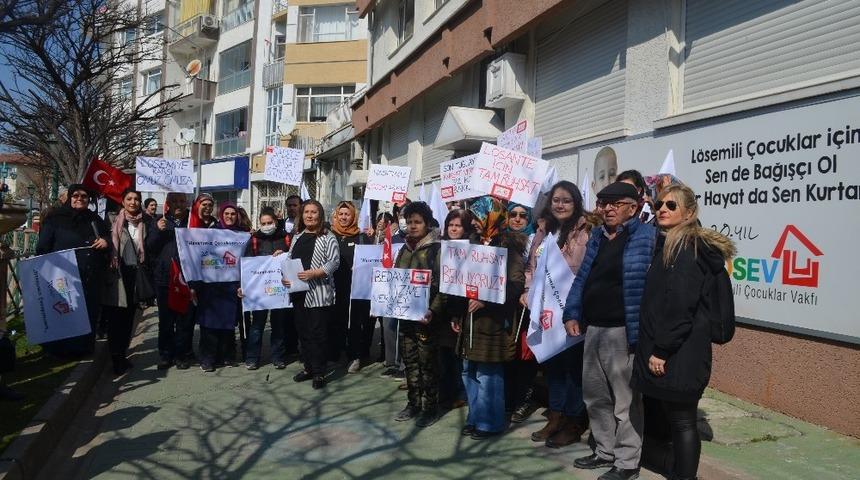 Çocukları için yürüdüler