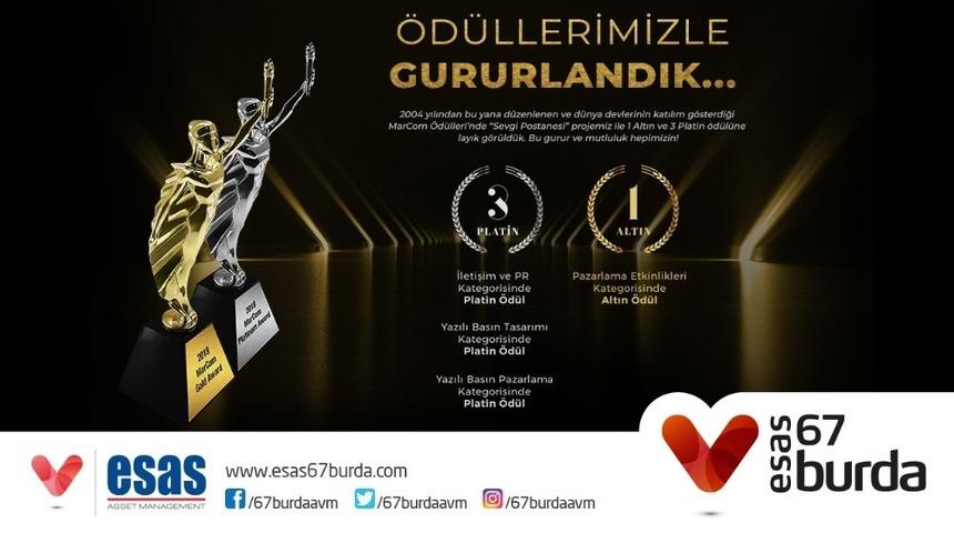 Esas 67 Burda AVM MarCom Awards&rsquo;dan 4 &ouml;d&uuml;lle d&ouml;nd&uuml;