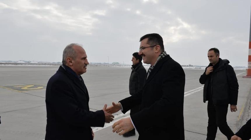 Bakan Turhan, Erzurum’da